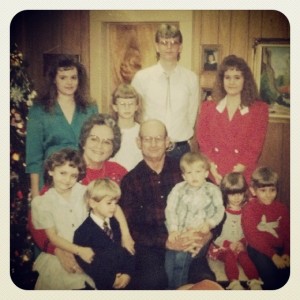 My grandparents and cousins are Christmas... late 1980s.