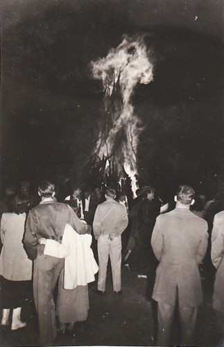 Late 1940s Bonfire -- from my grandparent's archives.